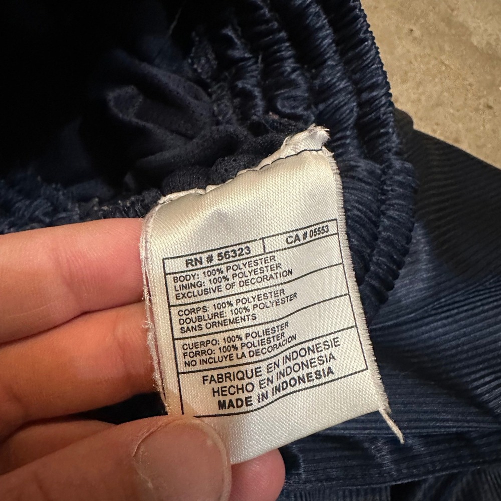 Nike Tear Away Pants Mens M Navy Blue White Basketball Snap Warm Up Vintage Y2K - Picture 4 of 9